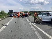 Einsatzfoto Verkehrsunfall mit eingeklemmten Personen
